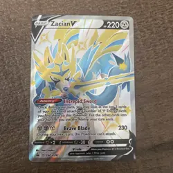 Zacian V (Shiny) SWSH292 SWSH: Sword & Shield Promo Cards Holo LP Free Shipping - Image 1