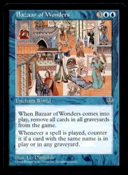 Bazaar of Wonders LP Light Play Mirage MTG [6617] - Image 1