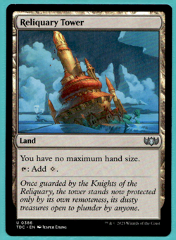 RELIQUARY TOWER TARKIR: DRAGONSTORM COMMANDER TDC UNCOMMON LAND MTG 386 - Image 1