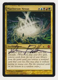 Signed Maelstrom Nexus Proof Sketch LP Alara Reborn Artist Steven Belledin MTG! - Image 2