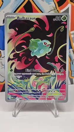 Pokemon TCG Bulbasaur 133/132 Me01: Mega Evolution Illustration Rare - Image 1