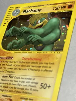 Pokemon TCG Machamp 16/165 Expedition Holo 2002 - Image 2