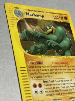 Pokemon TCG Machamp 16/165 Expedition Holo 2002 - Image 3
