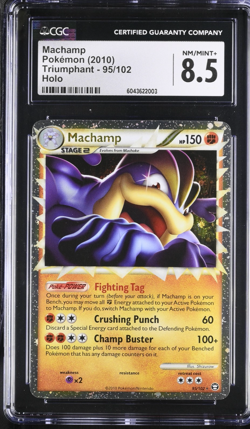 2010 Pokemon Triumphant #95 Machamp Holo CGC 8.5 NM/Mint+ - Image 1