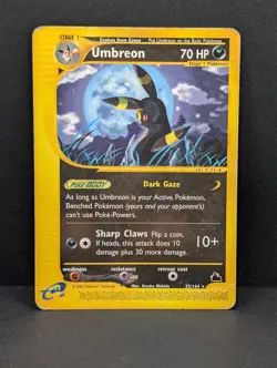 Umbreon 32/144 Skyridge Non-Holo Ultra Rare Pokemon TCG Nintendo e-reader HP - Image 1