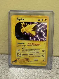 Pokemon TCG Zapdos 44/147 Aquapolis Reverse Holo E-Reader - Image 1