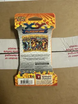 Pokemon XY Flashfire Sleeved Booster Pack Mega Charizard Y Artwork - Image 2