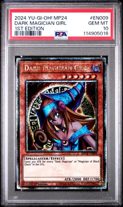 2024 YU-GI-OH! MP24-25TH ANV TIN: DUELING MIRRORS DARK MAGICIAN GIRL PSA 10 - Image 1
