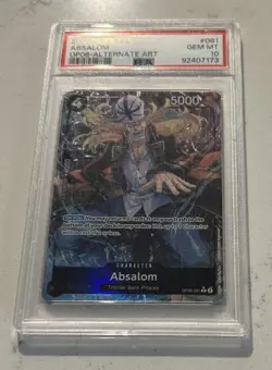PSA 10 Absalom OP06-081 Alt Art English - One Piece Wings Of The Captain - Image 2