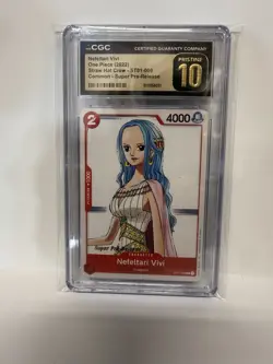 2022 One Piece Nefeltari Vivi Super Pre-Release ST01-009 CGC 10 - Image 1