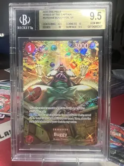 One Piece Buggy SP OP03-008 Wings of the Captain Foil BGS 9.5 - Image 1
