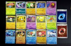 Pokemon 151 Reverse Holo & Holo 17 Card Lot English - Image 1
