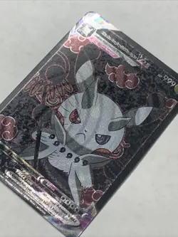 Pikachu Cosplay Uchiha Obito Naruto Pokemon Custom ACG Card Holo Foil Anime Cute - Image 2