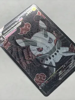 Pikachu Cosplay Uchiha Obito Naruto Pokemon Custom ACG Card Holo Foil Anime Cute - Image 3