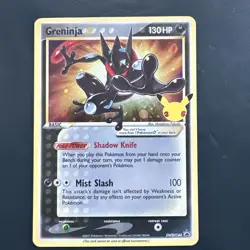 Pokemon TCG Greninja Gold Star Celebrations Promo Card Holo SWSH144 #1 - Image 1