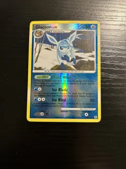 Pokemon TCG Glaceon Reverse Holo Uncommon Card 41/111 Rising Rivals Platinum - Image 1