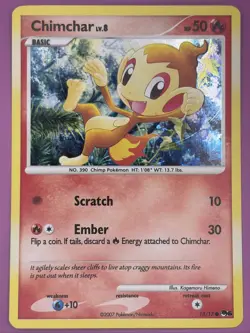 Chimchar 014/017 Pop Series 6 Holo Mid-Era Pokemon Card - Image 1