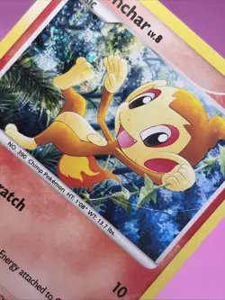 Chimchar 014/017 Pop Series 6 Holo Mid-Era Pokemon Card - Image 3