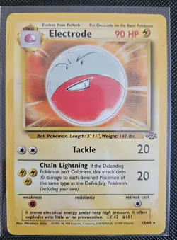 Electrode 90 HP Rare Pokemon TCG Jungle 18/64 Wizards of the Coast Card - Image 1
