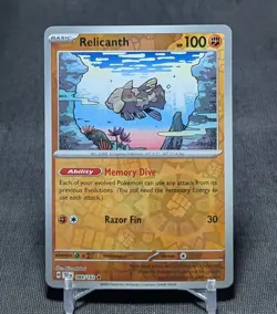 Relicanth Rare Reverse Holo Fighting Temporal Forces Pokemon TCG Card 084/162 - Image 1