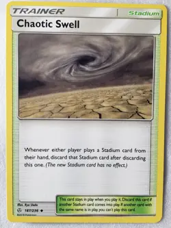 Chaotic Swell 187/236 LP - Cosmic Eclipse Pokemon Card - $2 Combined Shipping - Image 1