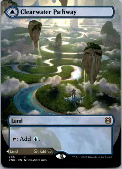 Clearwater Pathway (Borderless) R Zendikar Rising 286 NM - Image 1