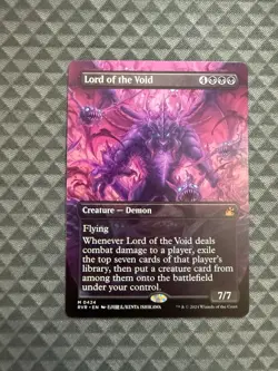 MTG Lord of the Void #0424 Anime Borderless Mythic Ravnica Remastered (RVR) - Image 1