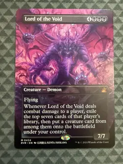 MTG Lord of the Void #0424 Anime Borderless Mythic Ravnica Remastered (RVR) - Image 2
