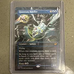 Magic: The Gathering Quantum Riddler Edge of Eternities Mythic Borderless Blue … - Image 1