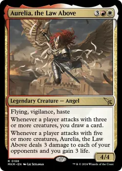 MTG Aurelia, the Law Above [Murders at Karlov Manor] Foil Near Mint Magic - Image 1