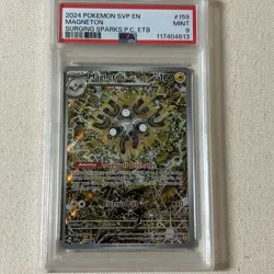 2024 Pokemon SVP EN Surgeon Sparks ETB #159 Magneton PSA 9 MINT Plus Free Bonus! - Image 1
