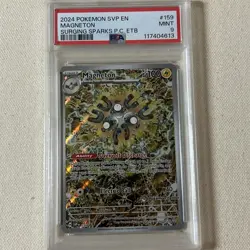 2024 Pokemon SVP EN Surgeon Sparks ETB #159 Magneton PSA 9 MINT Plus Free Bonus! - Image 3