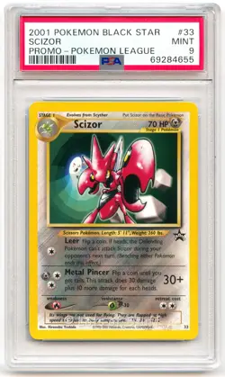 PSA 9 MINT Scizor Wizards Black Star Promos 2001 Pokemon League 33 -55 - Image 1