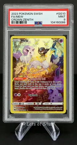 PSA 9 MINT Mew Galarian Gallery Ultra Rare Crown Zenith Pokemon GG10/GG70 -86 - Image 1