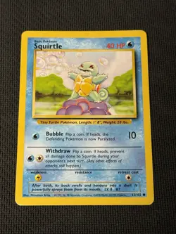 Squirtle 63/102 - Pokemon Base Set Unlimited 1 - Image 1