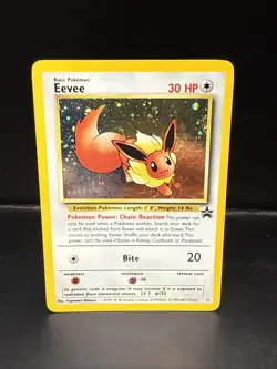 Pokemon - Eevee 11/53 - Wotc - Black Star Promo Holo Swirl BD - Image 3