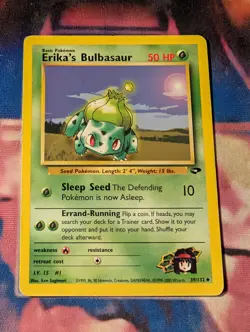 Erika's Bulbasaur 39/132 Gym Challenge LP/MP Pokemon - Image 1