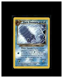 Pokemon TCG Dark Omanyte 37/105 Neo Destiny Regular - Image 1