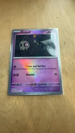 Duskull ( Pattern) Common Prismatic Evolutions 035/131 NM Master Ball Pokemon - Image 1