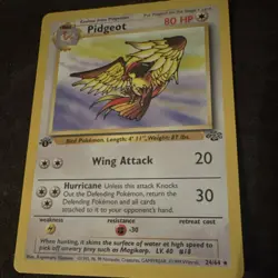 Pokemon TCG Pidgeot Jungle 24/64 1st Edition Rare 80 HP Stage 2 English - Image 3