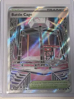 Battle Cage 116/094 NM – Full Art Holo – 2025 TCG Pokemon Phantasmal Flames - Image 1