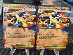 Pokemon Mega Charizard Y EX Mega Evolution Black Star ⭐ Promo 030 TCG NM/M X2! - Image 1