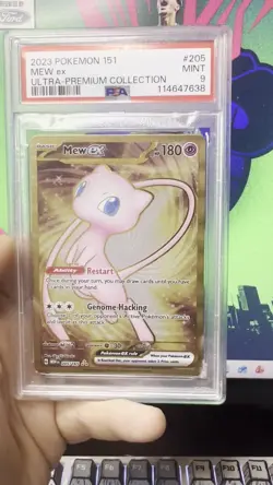 2023 POKEMON 151 ULTRA-PREMIUM COLLECTION #205 MEW EX PSA 9 Metal - Image 2