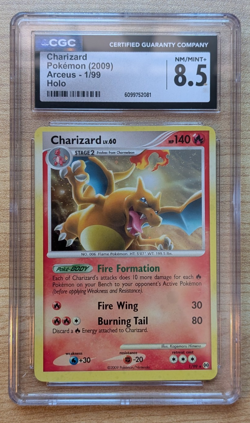 Pokemon - Charizard 1/99 | CGC 8.5 | Arceus Platinum | Holo Rare - Image 1