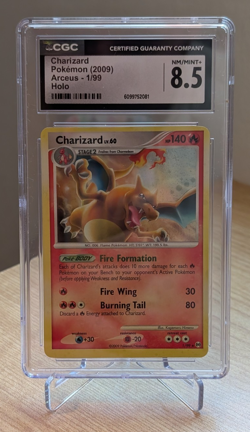 Pokemon - Charizard 1/99 | CGC 8.5 | Arceus Platinum | Holo Rare - Image 3