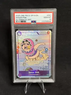 One Piece Senor Pink OP10-067 Rare Alternative Art Royal Blood PSA 10 - Image 1