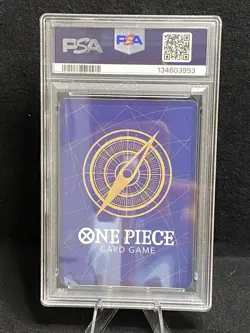 One Piece CCG Franky Alternate Art Card OP10-090 Royal Blood R PSA 10 - Image 2