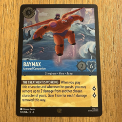 Baymax Armored Companion 157/204 Cold Foil Azurite Sea Disney Lorcana Card - Image 1
