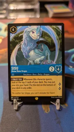 Disney Lorcana Floodborn Legendary Non Foil Sisu Divine Water Dragon 159/204 - Image 1