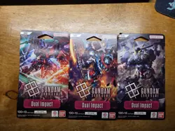 GUNDAM CARD GAME Dual Impact Sleeved Booster Packs x8 Sealed GD02 English - Image 1